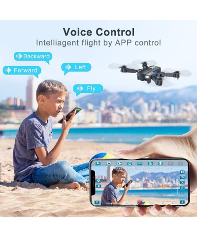 Drones for Kids Adults with 1080P HD Camera Foldable Mini Drone for Beginner WiFI FPV RC Quadcopter Helicopter Toy Christmas ...