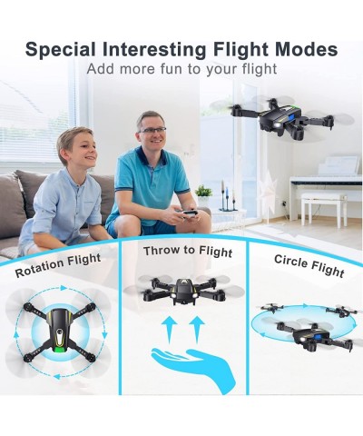 Drones for Kids Adults with 1080P HD Camera Foldable Mini Drone for Beginner WiFI FPV RC Quadcopter Helicopter Toy Christmas ...