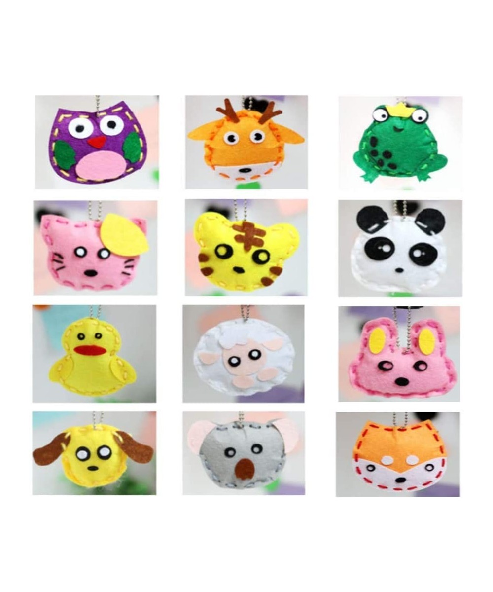 Kids DIY- First Sewing Kit for Kids Learn to Sew DIY Craft Kits Lovely Animals Style- Frog Owl Fox Cat Rabbit Dog Duck Elk Sh...