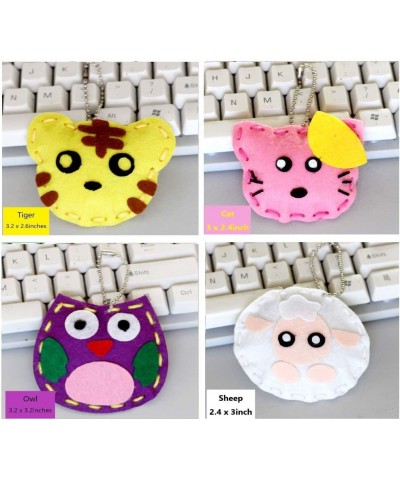 Kids DIY- First Sewing Kit for Kids Learn to Sew DIY Craft Kits Lovely Animals Style- Frog Owl Fox Cat Rabbit Dog Duck Elk Sh...