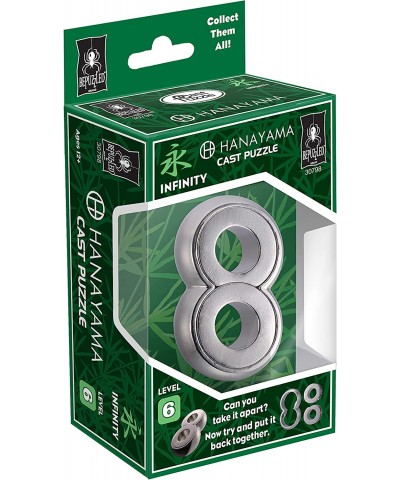 Infinity Hanayama Metal Brainteaser Puzzle Mensa Rated Level 6 for Ages 12 and Up from University Games $25.93 Brain Teaser P...