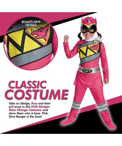 Pink Power Rangers Costume for Toddlers. Official Licensed Pink Ranger Dino Charge Classic Power Ranger Suit with Mask $58.68...