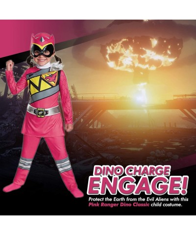 Pink Power Rangers Costume for Toddlers. Official Licensed Pink Ranger Dino Charge Classic Power Ranger Suit with Mask $58.68...