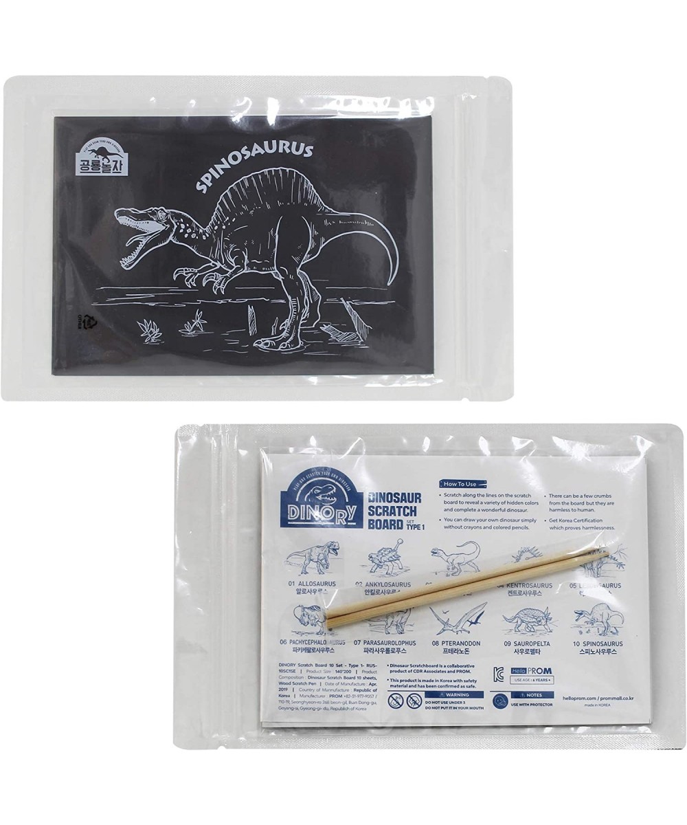 Scratch Art for Kids & Adults Dinosaur Scratch Set 101 (10 Dinosaurs) $17.52 Kids' Drawing & Writing Boards