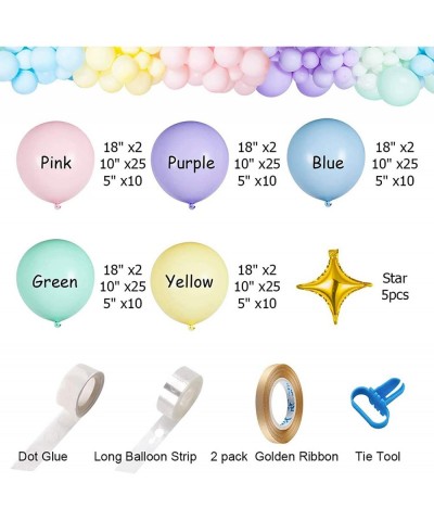 Pastel Latex Balloons 185 Pcs Assorted Macaron Balloons Garland Kit for Baby Shower Wedding Birthday Party Supplies $21.89 Ki...