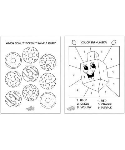 Hanukkah Coloring and Activity Set - Great for Partys and Gifts- Chanuka Color and Activity Kit $16.82 Craft Kits