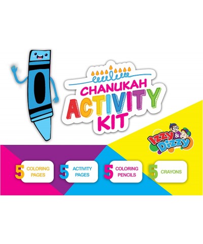 Hanukkah Coloring and Activity Set - Great for Partys and Gifts- Chanuka Color and Activity Kit $16.82 Craft Kits