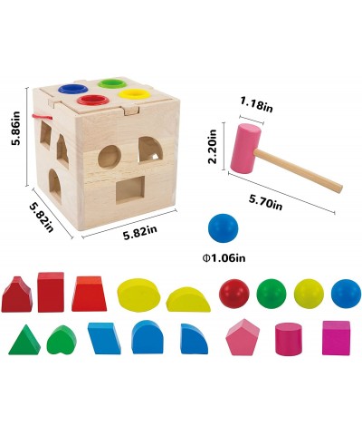 Wooden Shapes and Activity Cube - Simple Shapes for Toddlers and Preschoolers Montessori Learning $34.23 Early Development & ...