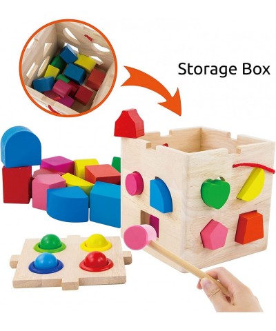 Wooden Shapes and Activity Cube - Simple Shapes for Toddlers and Preschoolers Montessori Learning $34.23 Early Development & ...