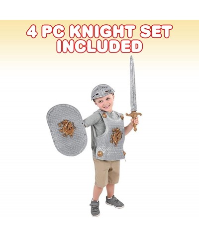 Knight Set for Kids Knight Costume for Kids with Sword Vest Helmet and Shield Halloween Costume for Boys and Girls Medieval P...