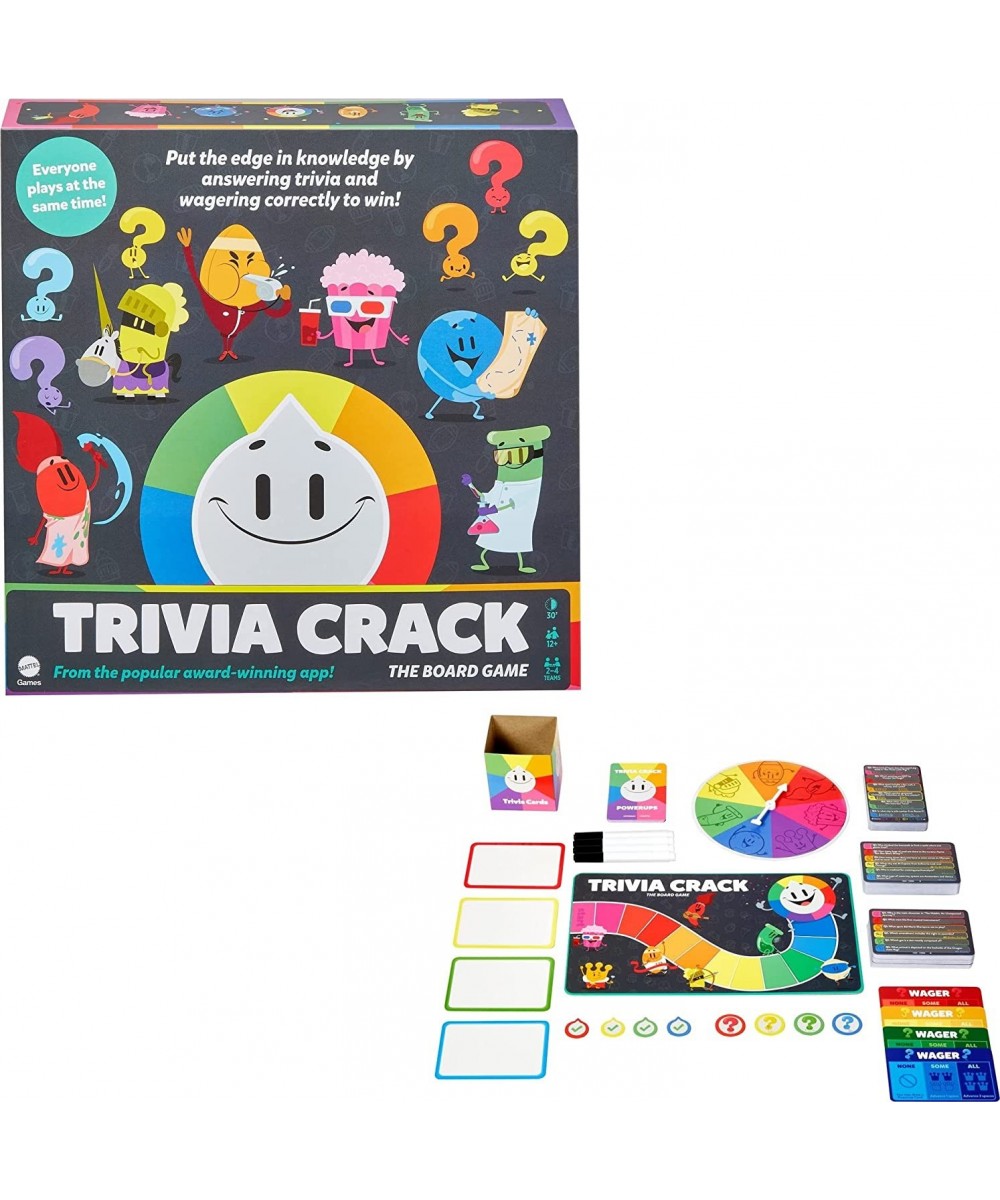 Trivia Crack The Board Game Based on the Popular Trivia Hits with Single & Multiple Answer Question Cards 1840+ Questions Dry...