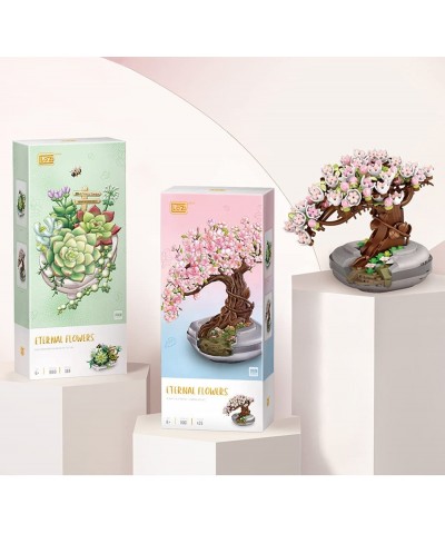 Mini Bricks Model 426Pcs- Cherry Tree Bonsai Model DIY Color-Changing Cherry Blossoms Mini Building Block MOC Bricks Stem Toy...