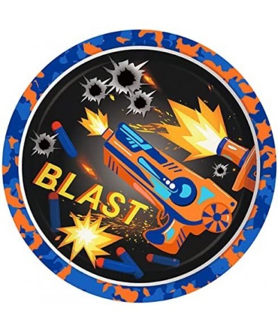 Dart War Themed Party Supplies Pack-Serves 16 - Includes Dart War Party Plates Cups Spoons Fork Napkins $31.78 Kids' Party Ta...