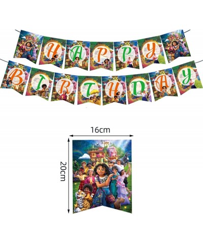 Encanto Birthday Party Supplies Birthday Decorations for Girls and Boys Include a Set of Happy Birthday Banners a Tablecloth ...