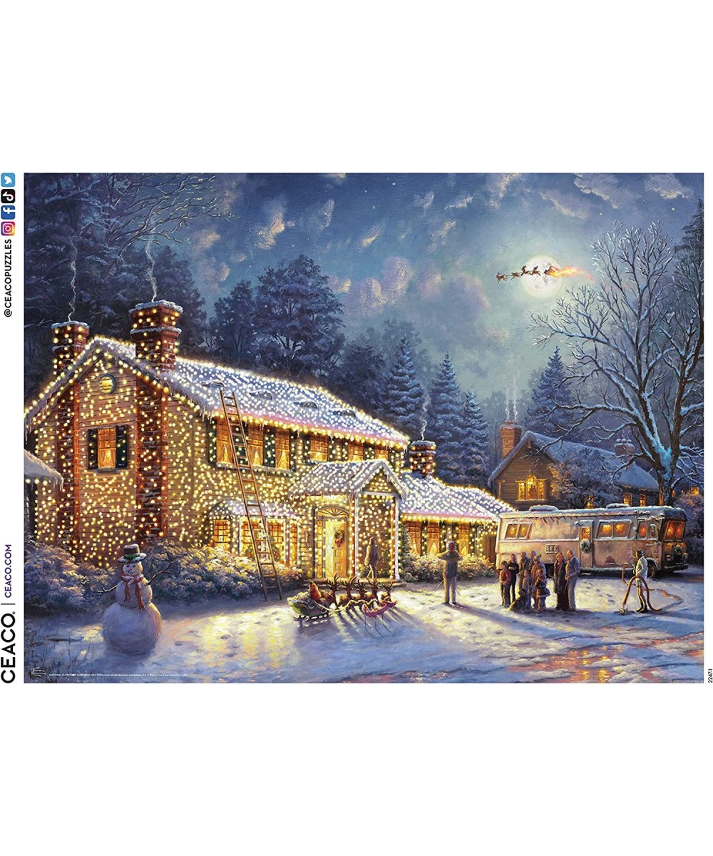 Thomas Kinkade - Holiday Movies - National Lampoons Xmas Vacation - 300 Piece Jigsaw Puzzle $25.66 Jigsaw Puzzles