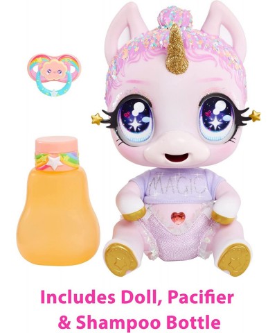 MGA'S Glitter Babyz Jewels Daydreamer Unicorn Baby Doll with Magical Color Changes Lavender Glitter Hair “Magic” Outfit Diape...