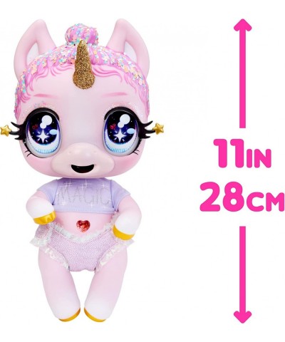 MGA'S Glitter Babyz Jewels Daydreamer Unicorn Baby Doll with Magical Color Changes Lavender Glitter Hair “Magic” Outfit Diape...