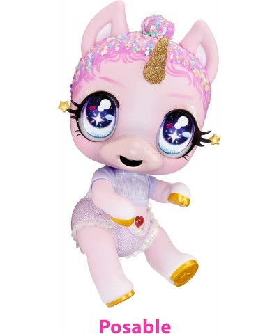 MGA'S Glitter Babyz Jewels Daydreamer Unicorn Baby Doll with Magical Color Changes Lavender Glitter Hair “Magic” Outfit Diape...