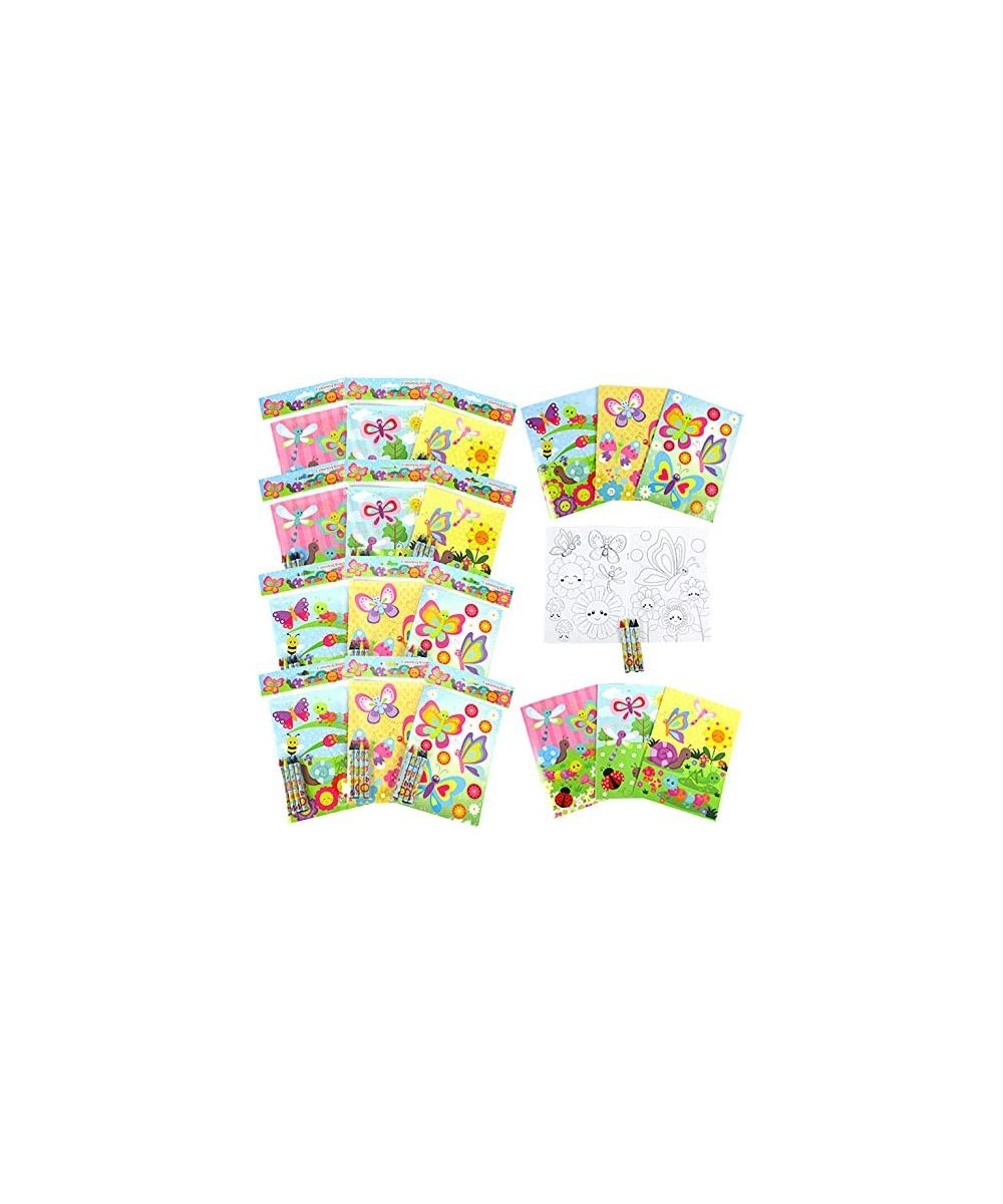 Butterfly Spring Insect Coloring Books with Crayons Party Favors with 12 Coloring Books and 48 Crayons Butterfly Party Favors...