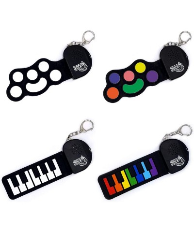 Rock And Roll It - Micro Piano. Real Working & Playable Piano Keychain. Hang on a Backpack & Play Anywhere! Mini Size Black/W...