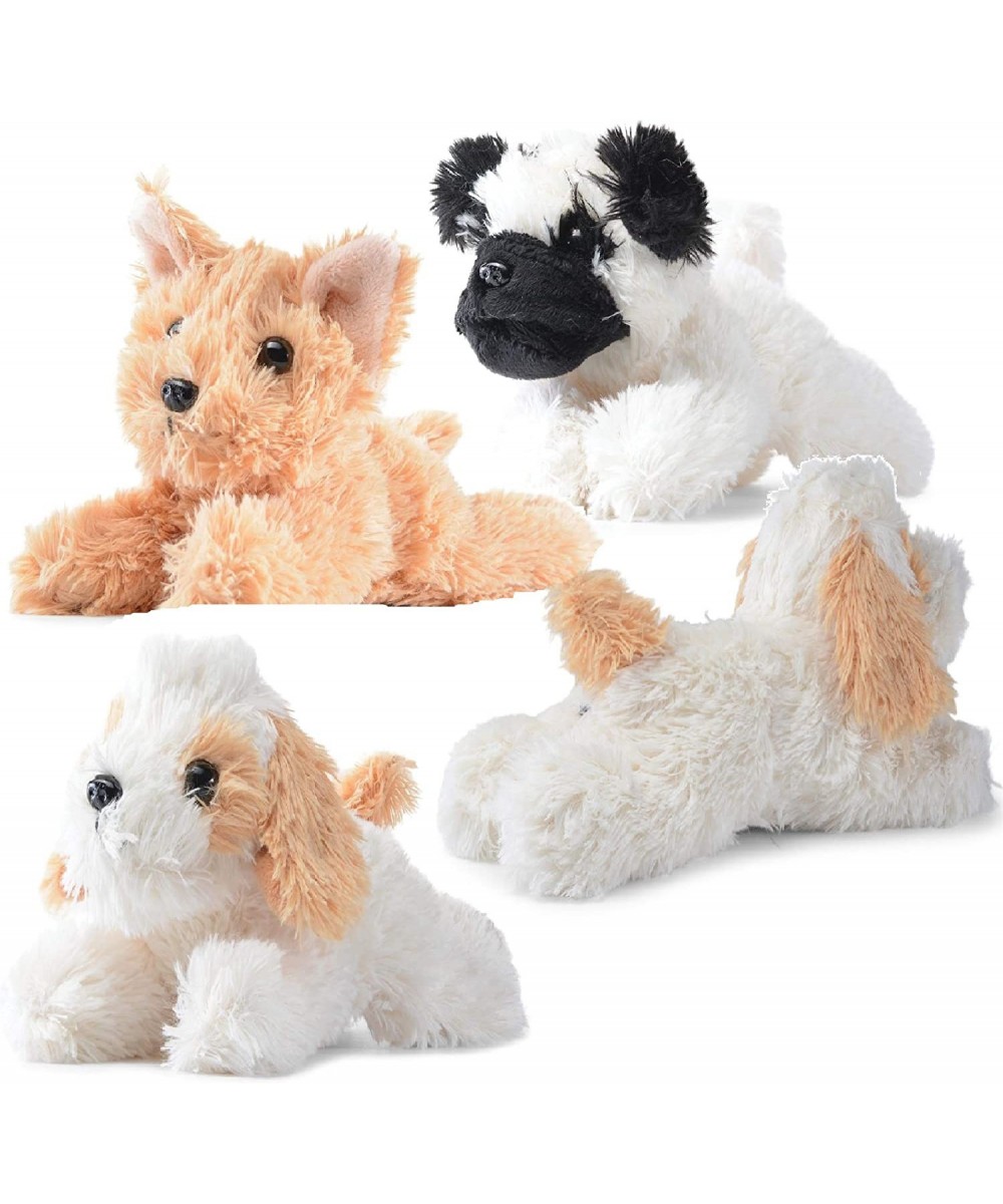 Stuffed Puppies - Set of 4 Cute Dog Toy Stuffed Animals for Girls and Boys | 6 Inch Small Plushies | Plush Dogs Stuff Animals...