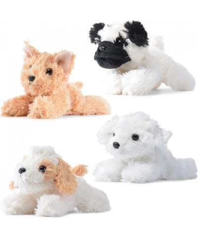 Stuffed Puppies - Set of 4 Cute Dog Toy Stuffed Animals for Girls and Boys | 6 Inch Small Plushies | Plush Dogs Stuff Animals...