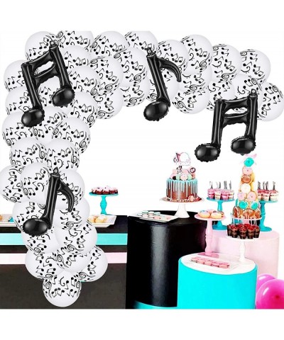 30 Pcs Music Notes Balloons Music Party Decoration Balloons 12 Inches Latex Balloon for Musical Theme Birthday Party Decorati...