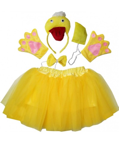 Kids Animal Costume Yellow Duck 3D Tutu Ear Headband Bowtie Tail Paws $23.50 Kids' Costumes