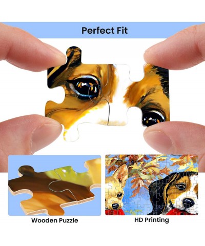 1000 Pieces Jigsaw Puzzle for Adults.Cute Puppy and Rugby Puzzles. Entertainment Wooden Puzzle Toy. Artwork Collectibles Mode...