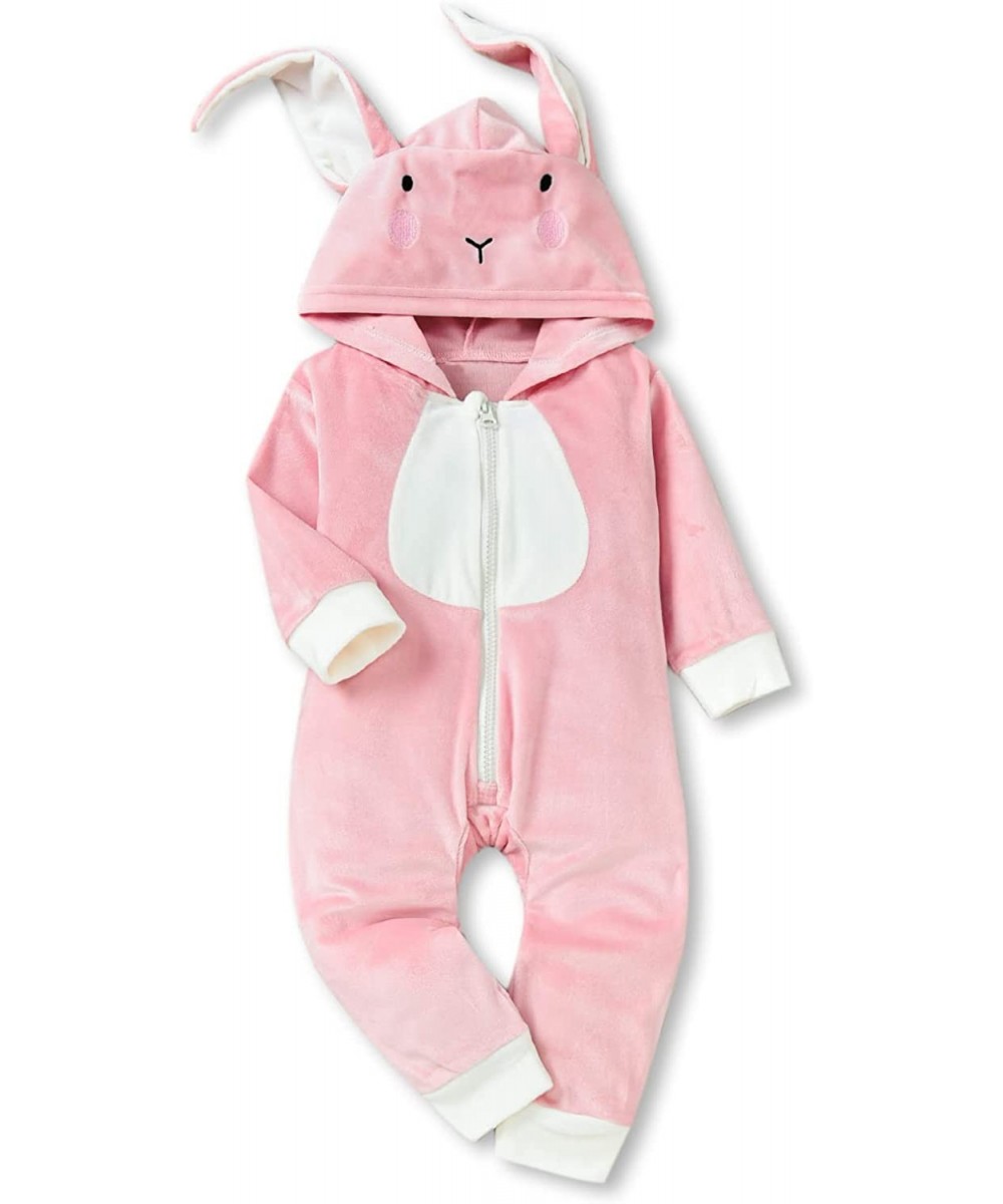 Unisex Baby Animal Romper One Piece Long Sleeve Hooded Cosplay Fall Winter Jumpsuit Outfit $18.73 Kids' Costumes