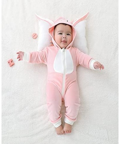 Unisex Baby Animal Romper One Piece Long Sleeve Hooded Cosplay Fall Winter Jumpsuit Outfit $18.73 Kids' Costumes