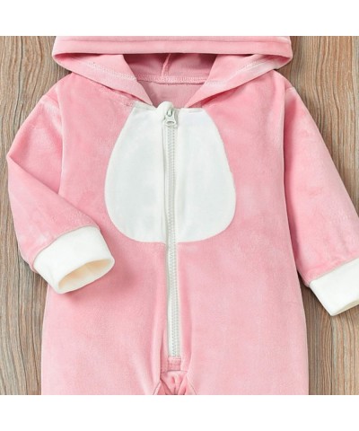 Unisex Baby Animal Romper One Piece Long Sleeve Hooded Cosplay Fall Winter Jumpsuit Outfit $18.73 Kids' Costumes