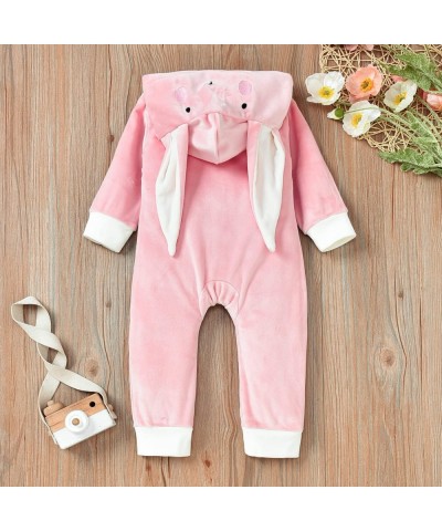 Unisex Baby Animal Romper One Piece Long Sleeve Hooded Cosplay Fall Winter Jumpsuit Outfit $18.73 Kids' Costumes