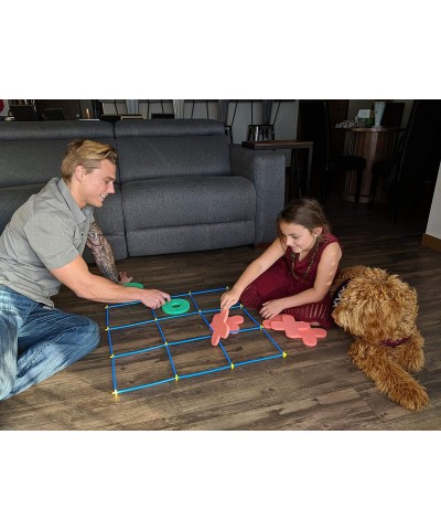 Jumbo Tic Tac Toe Game Set Large Indoor Outdoor Games Backyard Games for Kids and Adults Outdoor Play Yard Games with Carry B...