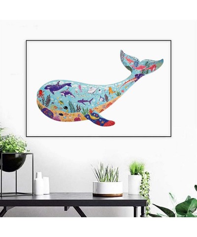 Kids Puzzles for Ages 4-8 8-10 50 Pieces Whale Jigsaw Puzzles for Childrens Kids Learning Educational Toys Puzzles Games for ...