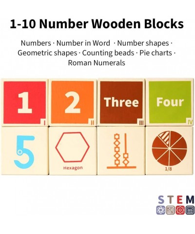 Wooden Alphabet and Numbers Blocks for Toddlers – 36 Large Bright-Colored Pieces. Includes Free AR APP for Interactive Play. ...