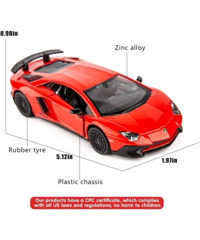 1/36 Scale Aventador LP700-4 Casting Car Model Zinc Alloy Toy Car for Kids Pull Back Vehicles Toy Car for Toddlers Kids Boys ...