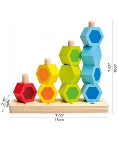 Counting Stacker Toddler Wooden Stacking Block Set $40.06 Early Development & Activity Toys