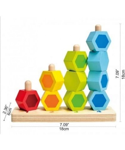 Counting Stacker Toddler Wooden Stacking Block Set $40.06 Early Development & Activity Toys