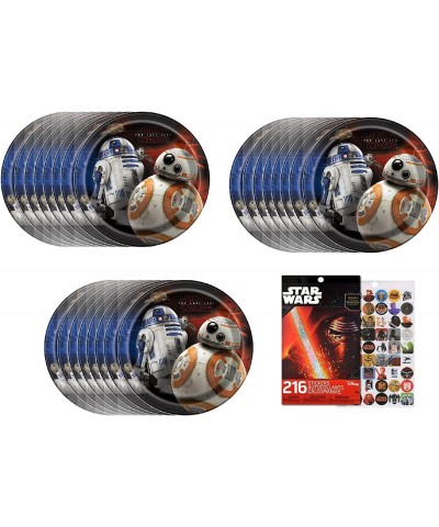 Star Wars Party Supplies Bundle Pack includes 24 Dessert Cake Plates and 4 Sticker Sheets $26.86 Kids' Party Tableware