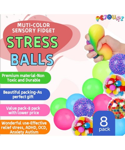 Stress Balls for Kids Squishy Balls Fidget Toys for Adults Stress Relief Ball Toys Netos Sensory Squishies Ball Sticky Balls ...