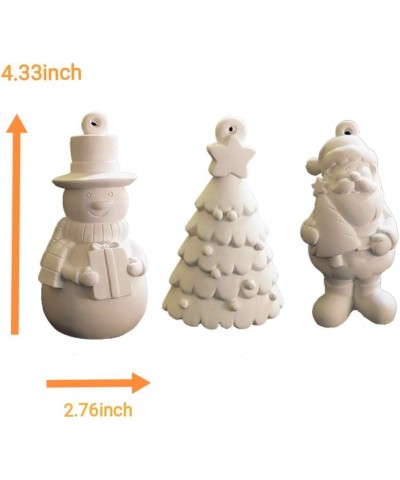 Paint Your Own Figurines Decorate Ready to Paint Set Plaster Craft Kit for Kids (Christmas Tree Santa Claus and Snowman) $44....