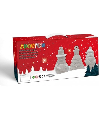 Paint Your Own Figurines Decorate Ready to Paint Set Plaster Craft Kit for Kids (Christmas Tree Santa Claus and Snowman) $44....