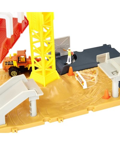 Action Drivers Construction Playset Moving Crane Car-Activated Features Includes 1 Toy Bulldozer for Kids 3 Years Old & Older...