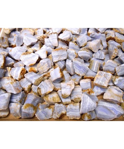 Rock Tumbler Gem Refill Kit - Namibia Africa Blue Lace Agate Rough Bold Banding 4 oz $41.00 Kids' Rock Tumblers