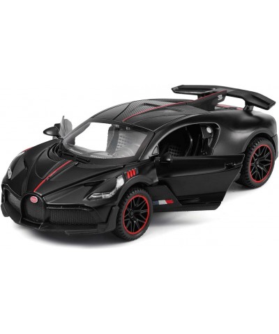 Bugatti Divo Diecast Metal Model Cars for Boy Toys Age 3-12 Pull Back Vehicles with Music Doors and Hood Can Be Opened(Black)...