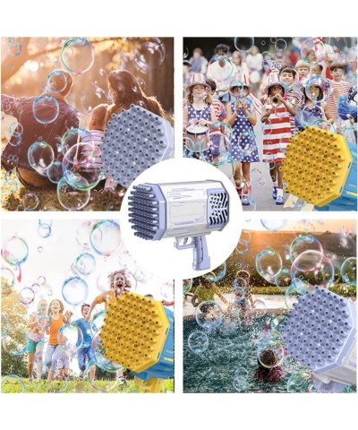 69 Hole Bubble Machine 2022 Upgraded Bazooka Bubble Machine Bubble Machine with Colorful Lights Bazooka Bubble Machine for Ki...