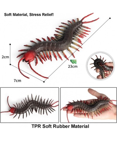 Animal Figures 1pcs Rubber Elastic Realistic Centipede Action Model Stress Relief Toys for Science Project Learning Education...