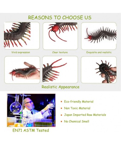 Animal Figures 1pcs Rubber Elastic Realistic Centipede Action Model Stress Relief Toys for Science Project Learning Education...