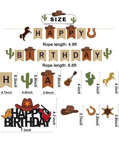 Cowboy Birthday Party Decorations Western Theme Birthday Decoration Cowboy Birthday Banner Cake Cupcake Toppers Balloons West...